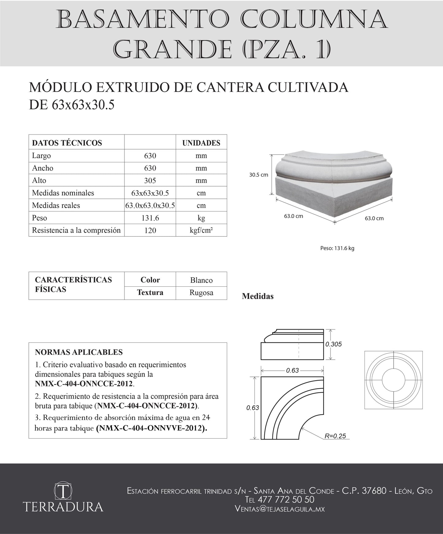 Basamento Columna Chica