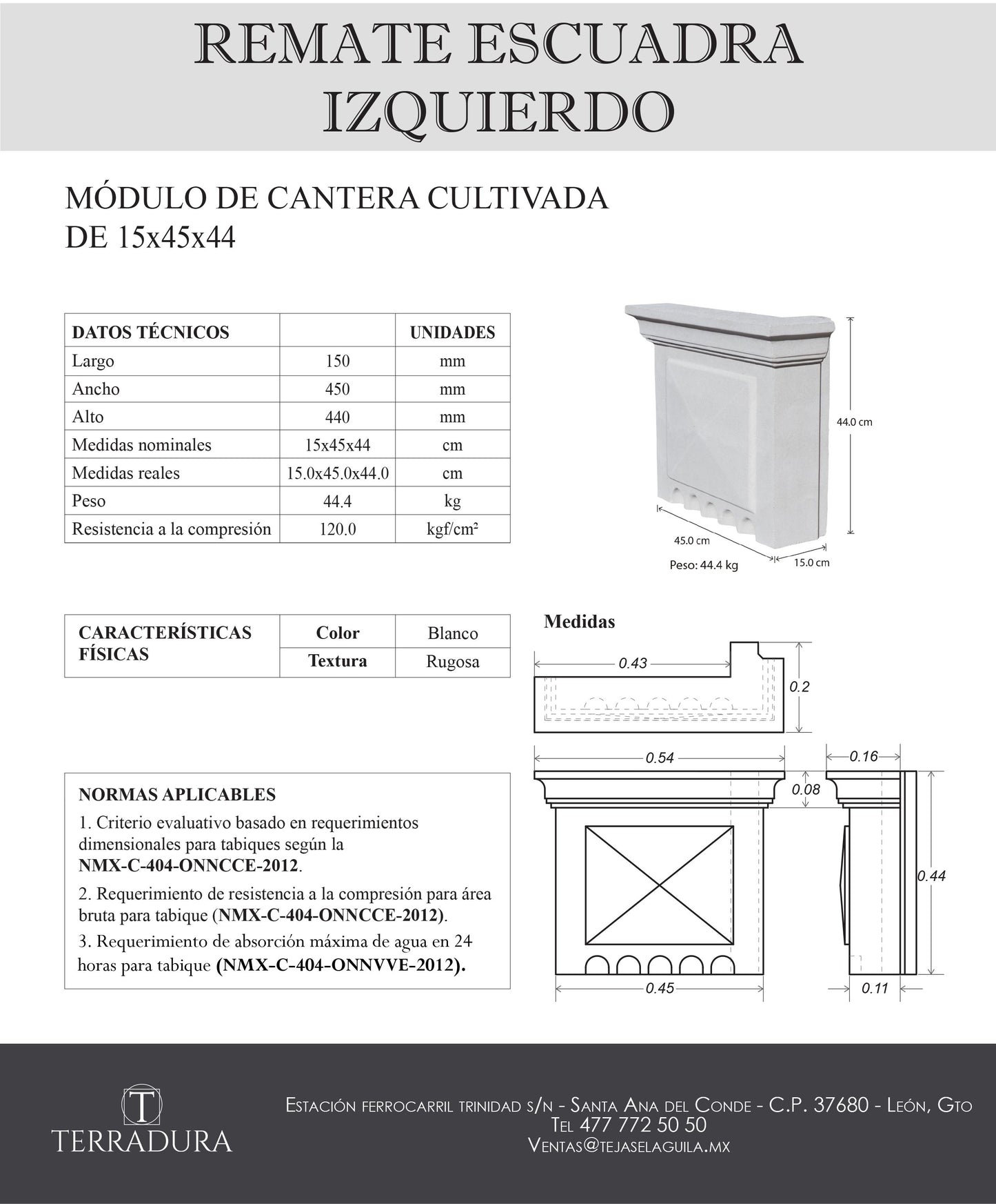 Remate escuadra