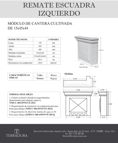 Remate escuadra