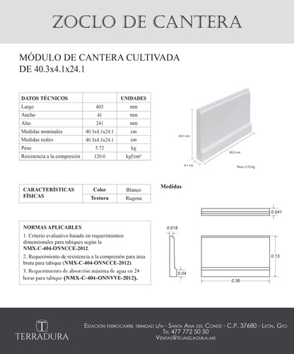 Zoclo de cantera