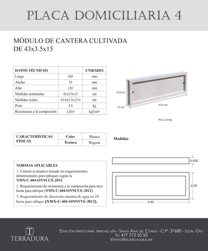 Placas Domiciliaria