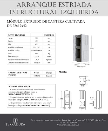 Arranque Estriada Estructural