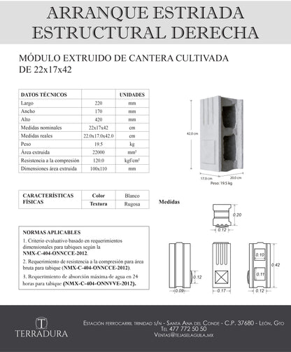 Arranque Estriada Estructural