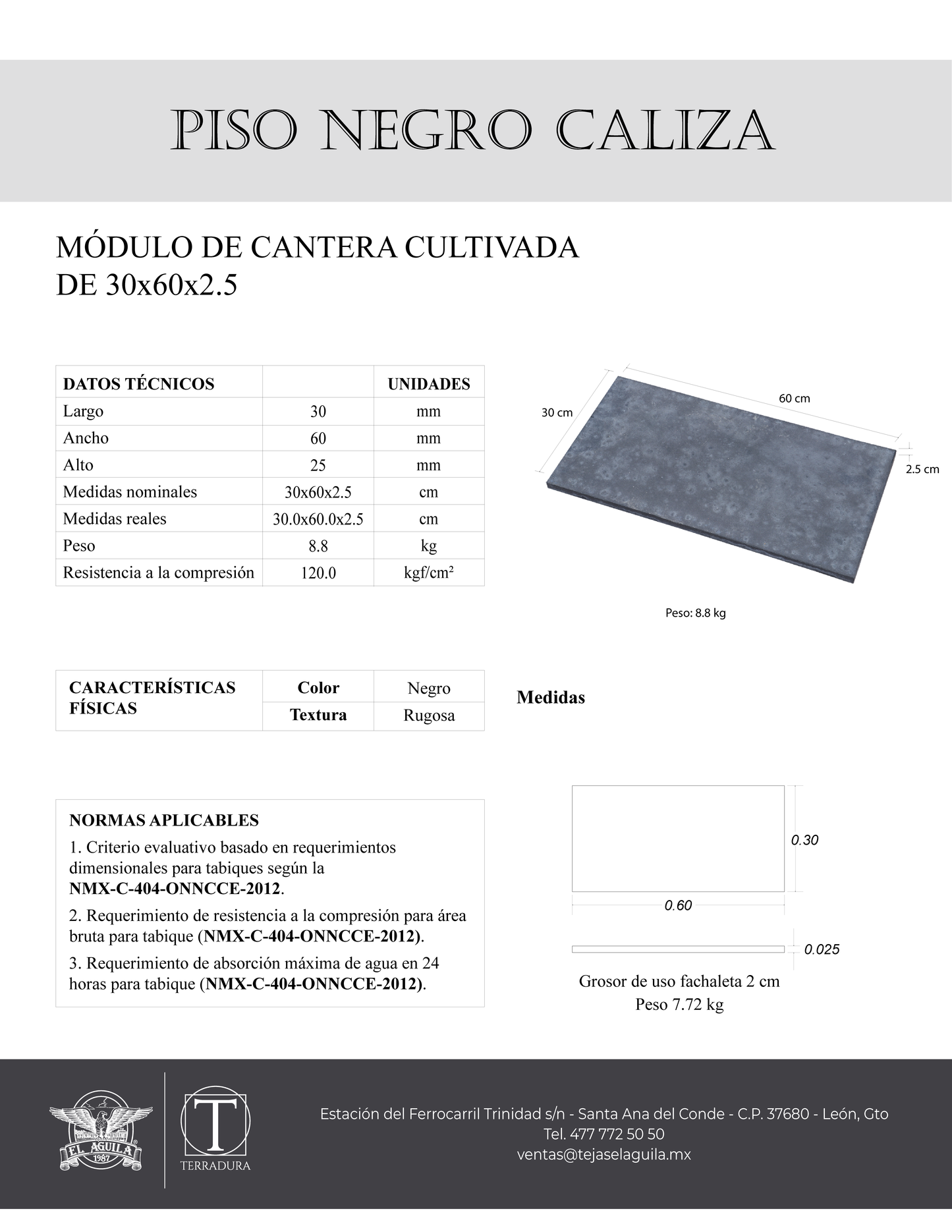 Piso Negro Caliza