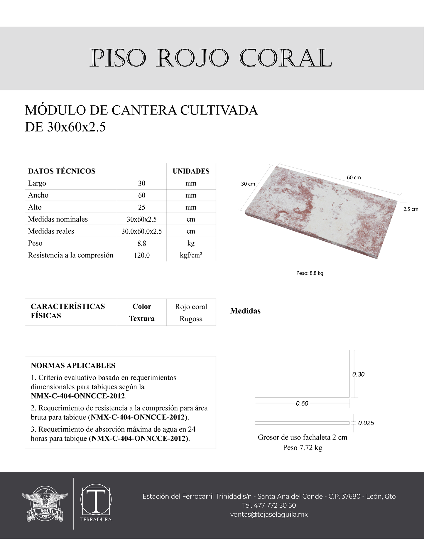 Piso Marmoleado Rojo Coral